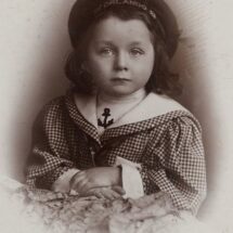 Children's studio portraits from the 19th century